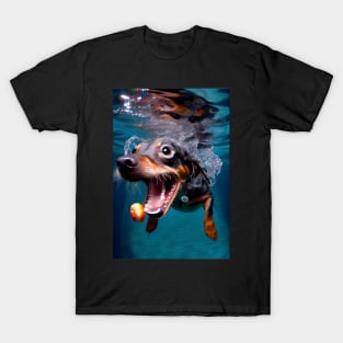 Dogs in Water #7 T-Shirt